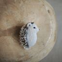 Jeżyk - filcowana broszka