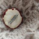 broszka ceramiczna kwiat