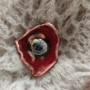 broszka ceramiczna kwiat