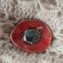 broszka ceramiczna kwiat