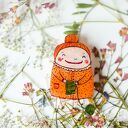 Broaszka dla dziewiarki Pani Włóczkowa