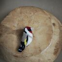 Broszka filcowana - Szczygieł