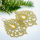 Kolczyki koronka frywolitka 096