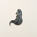 Broszka srebrna - Lisek szary