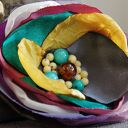 Elegancka broszka przypinka kwiatek do marynarki sukienki, broszka przypinka kwiatek