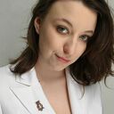 Broszka sowa średnia brąz