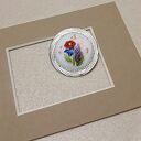 Ręcznie haftowana broszka GLORIA