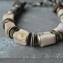 srebrna bransoletka, opal peruwiański