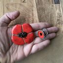 Broszka makowa Pierścionek