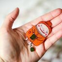 Broaszka dla dziewiarki Pani Włóczkowa