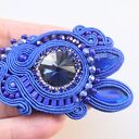 Chaber broszka sutaszowa