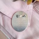 Broszka z haftem Muchomorki