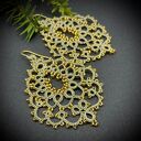 Kolczyki koronka frywolitka 096