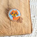 Broszka kot handmade - wyjątkowy prezent dla kociary