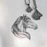 niepowtarzalne broszki koń mini ze srebra srebrny pin koń