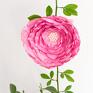 kwiat - peonia różowa broszka