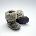 Bambosze / hand made / wełna / jasny baranek