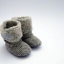 Bambosze / hand made / wełna / jasny baranek