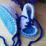 niebieskie buciki niemowlęce sandałki