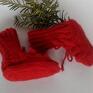 skarpetki buciki wykonane ręcznie na drutach. bardzo wygodne, ciepłe i miłe robione