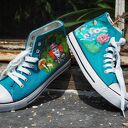 Na zamówienie Ręcznie malowane trampki ALICJA W KRAINIE CZARÓW