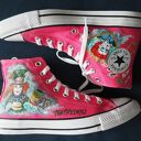 Na zamówienie Ręcznie malowane trampki ALICJA W KRAINIE CZARÓW