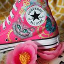 Na zamówienie Ręcznie malowane trampki ALICJA W KRAINIE CZARÓW