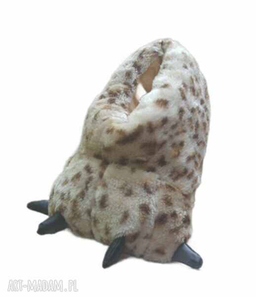 Kapcie łapy, ciepłe bambosz, owcza wełna roz. 44/45x29 cm