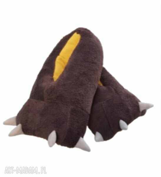 Kapcie łapy, ciepłe bambosz, owcza wełna roz. 44/45x29 cm kapcie męskie