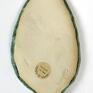 ceramika: Ceramiczna "Green leaf" - mydelniczka handmade akcesoria łazienkowe