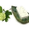 akcesoria łazienkowe ceramika zielone ceramiczna mydelniczka liść