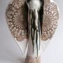Anioł perłowy 3 ceramika artystyczna