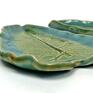 zielone ceramika ceramiczne mydelniczki/spodeczki "turkusowe prezent handmade