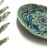 ceramika: mydelniczka turkus india - ceramiczny