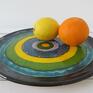 kolorowe talerz ceramiczna artystyczna patera