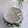 Świecznik - lampion ceramiczny prezent handmade