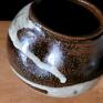 ceramika: w brązach - wazon rękodzieło
