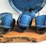 ceramika: Kubek Beczułka ręcznie robiony niebieski 320 ml - Borówka kubeczek filiżanka