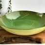 zielone misa ceramiczna liście ceramika