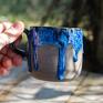 kubek z zaciekami handmade ceramiczny beton kasjopea | duży | ok rękodzieło
