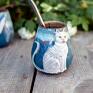 Azul Horse ceramika: ceramiczne matero czarka do espresso