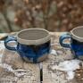 ceramika na prezent zielone handmade ceramiczny beton blue| duży | | męski | betonowy kubek