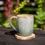 handmade kubek z koniem - mgielnik - rękodzieło - 400 ml - dla miłośników do herbaty ceramika nauczycielki