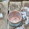 na prezent ceramika handmade z grzybkami | dark beige - moss | ok 450 leśny kubek grzybkiem