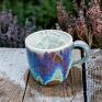 do ceramika handmade ceramiczny z koniem - beżowy opal kubek do herbaty