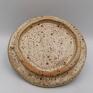 "Mandala w turkusie" 3 - ceramika użytkowa pojemnik z gliny