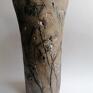 ceramika użytkowa "chabrowe pole" wazon ręcznie zrobiony dekoracja wnętrza