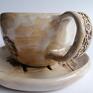 ceramika użytkowa komplet "spacer po lesie" 2 filiżanka do kawy z gliny