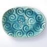 polskie rękodzieło mydelniczka handmade piękna ręcznie robiona ceramiczna ma owalny kształt użytkowa polska ceramika