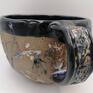ceramika: Duży "Chabrowe pole" 2 - kubek - gliny pomysl na prezent ręcznie zrobiony